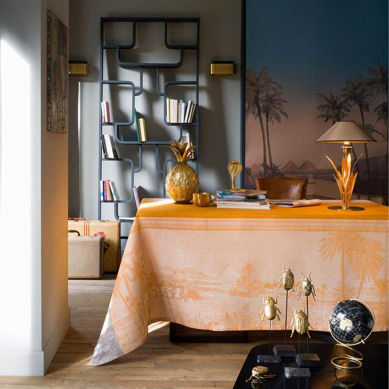 le jacquard français Nappe Croisière sur le Nil Lin