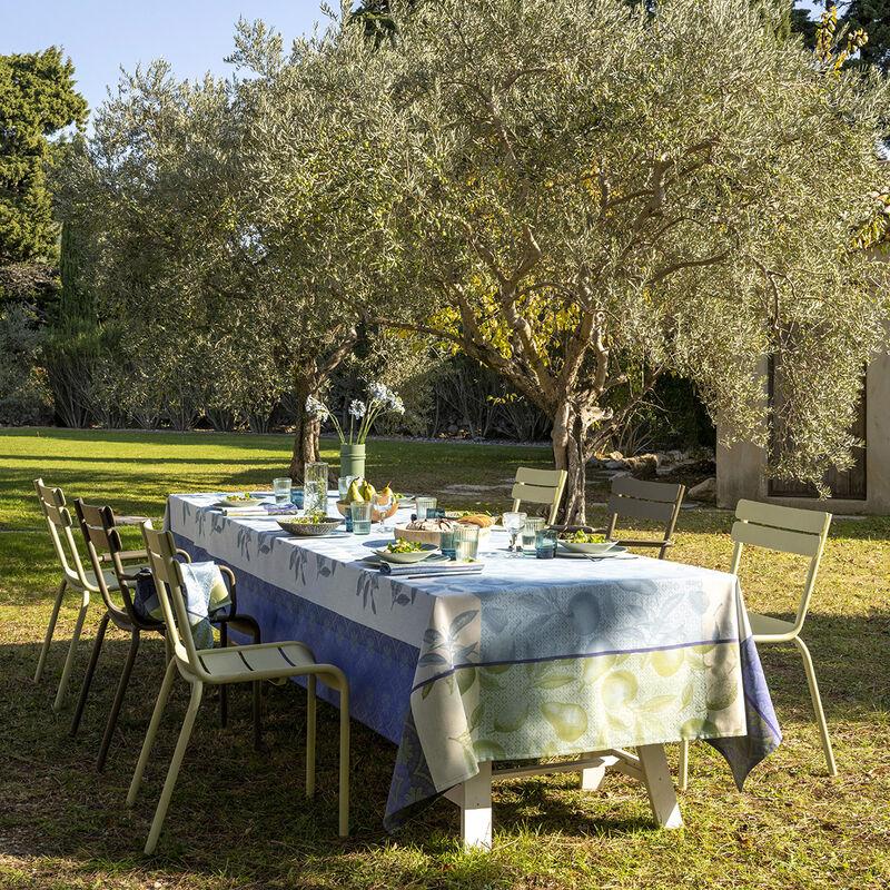 Le Jacquard Français Nappe Enduite Arrière-pays Coton