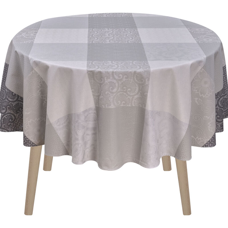 Le Jacquard Français Nappe Enduite Fleurs De Kyoto Coton