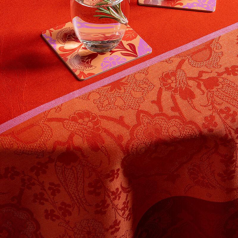 Le Jacquard Français Nappe Enduite Voyage Iconique Coton