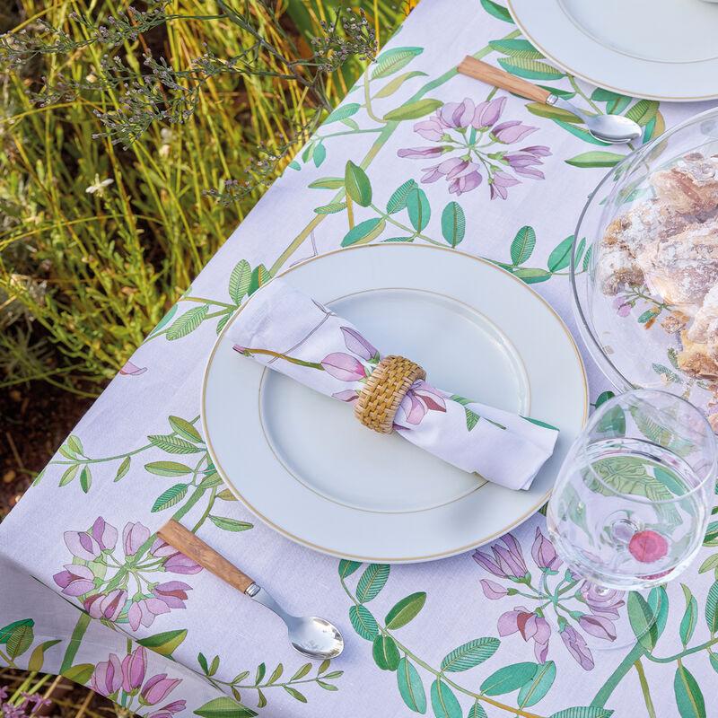 Le Jacquard Français Nappe Pois De Senteur Coton Lin