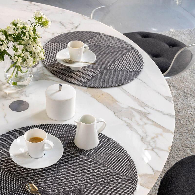 le jacquard français Set de table Club Losanges Ø 38 Coton Lin