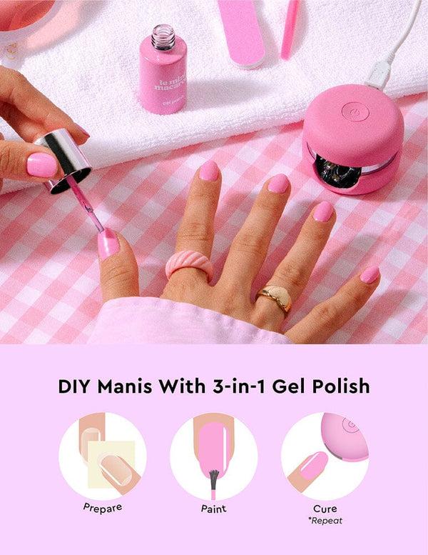 Le Mini Macaron Bubblegum Crush - Kit De Vernis Semi-permanent