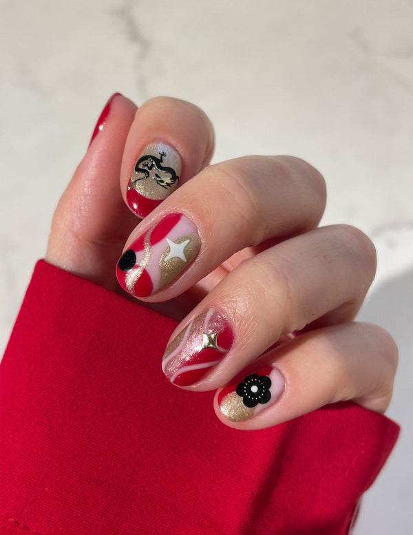 Le Mini Macaron Dragon Queen - Trio De Vernis Semi-permanents Et Stickers