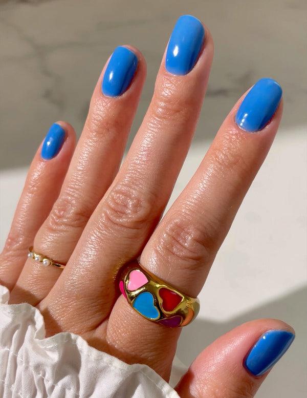 Le Mini Macaron Marinière - Vernis Semi-permanent