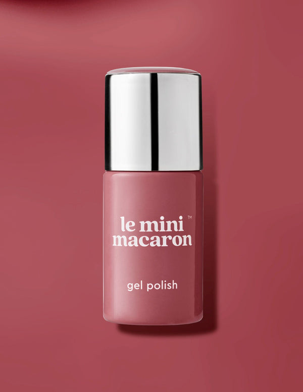 le mini macaron Rose Brandy - Vernis Semi-permanent