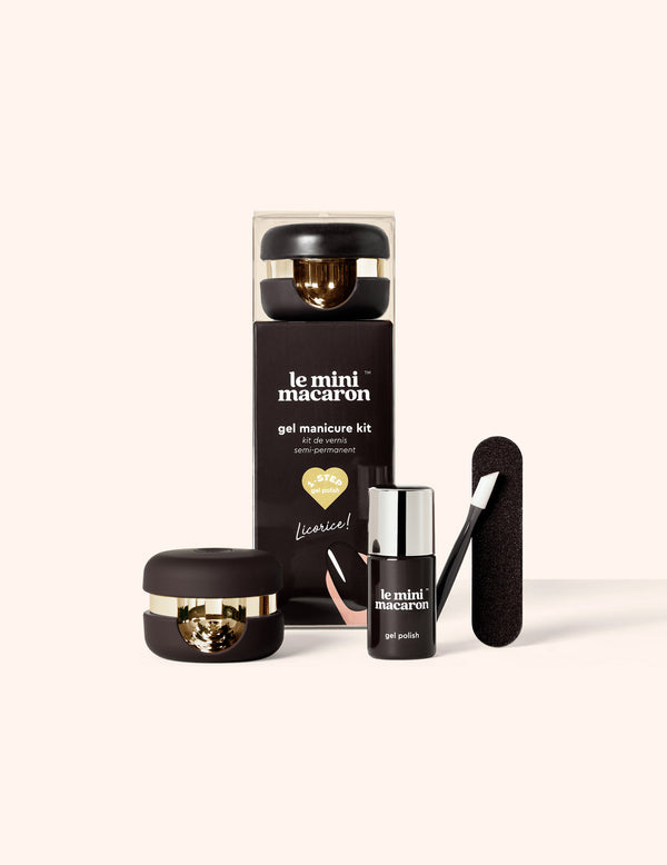le mini macaron Licorice - Kit de Vernis Semi-permanent