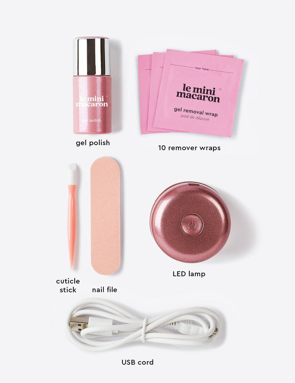 Le Mini Macaron Rose Gold - Kit De Vernis Semi-permanent