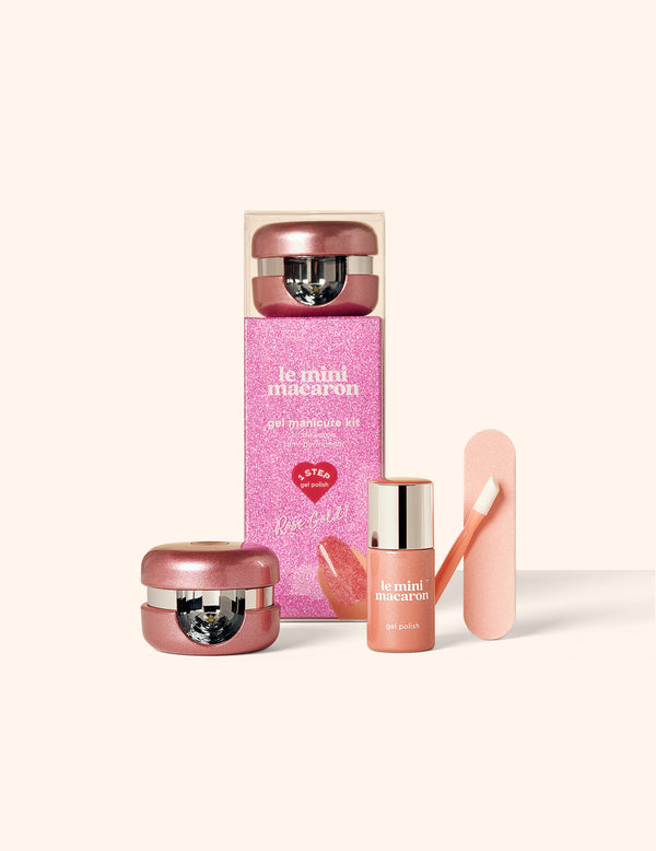 le mini macaron Rose Gold - Kit de Vernis Semi-permanent