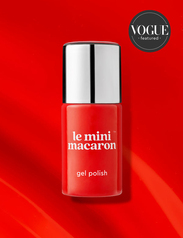 le mini macaron Rouge Coquelicot - Vernis Semi-permanent