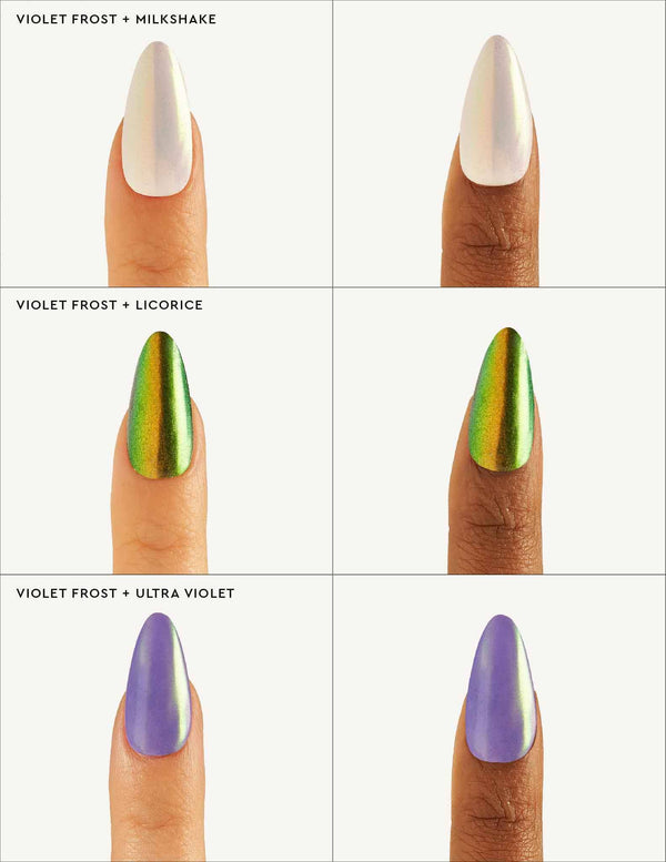Le Mini Macaron Violet Frost - Poudre Liquide Pour Les Ongles