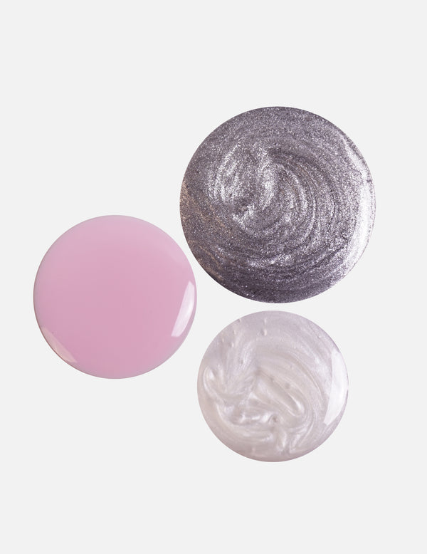 Le Mini Macaron Y2K - Trio De Vernis Semi-permanents Et Stickers