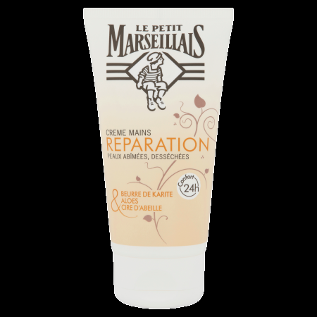 le petit marseillais Crème Mains Réparation Karité Aloès & Cire d'Abeille