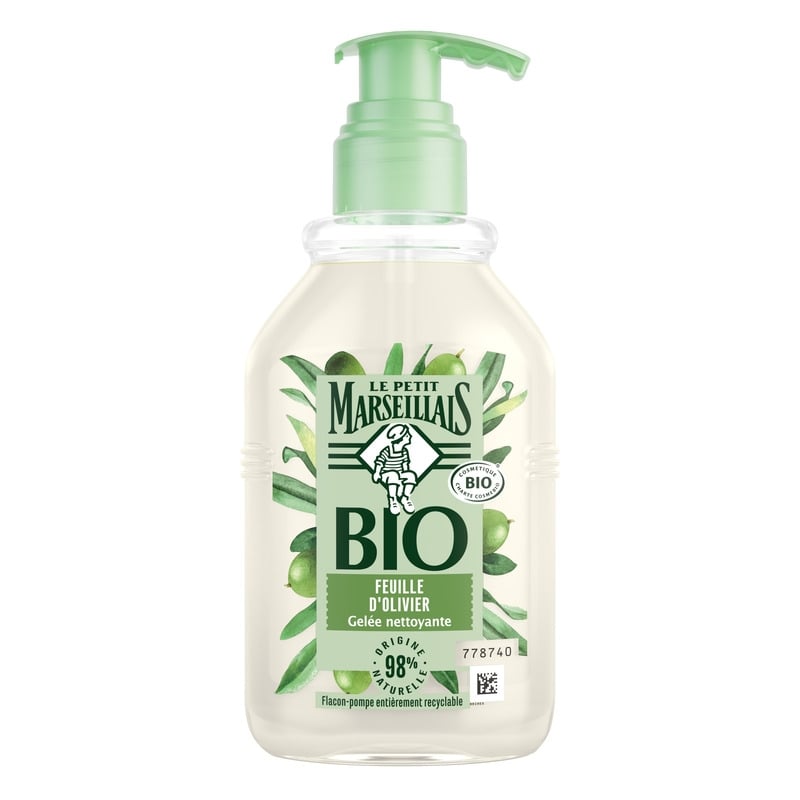 le petit marseillais Gelée Nettoyante Certifié Bio aux feuilles d’olivier
