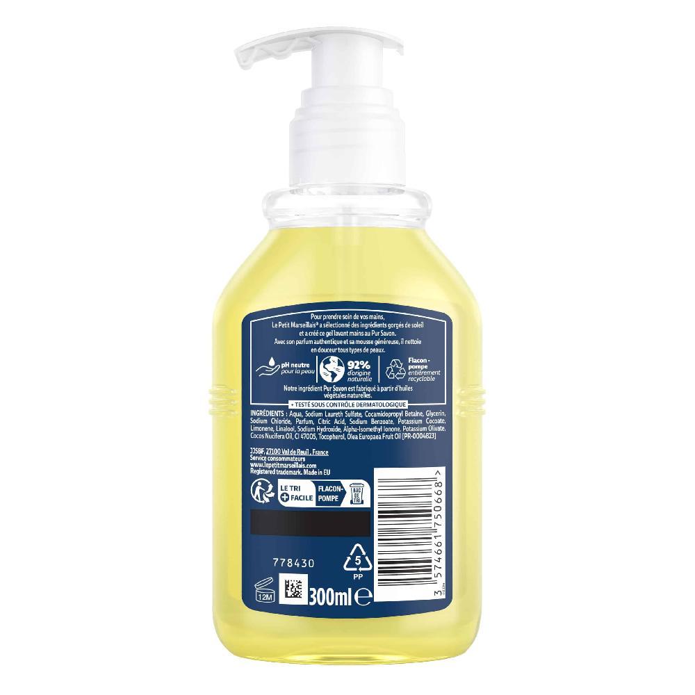 Le Petit Marseillais Gel Lavant Mains Au Pur Savon