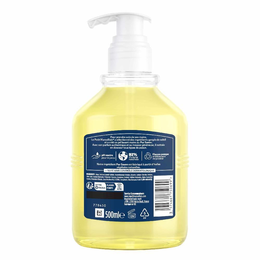 Le Petit Marseillais Gel Lavant Mains Au Pur Savon