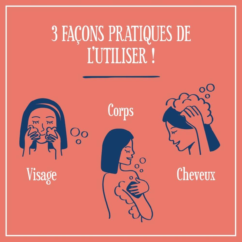 le Petit Marseillais Le Solide 3 En 1 Lavant Doux – Pêche Nectarine