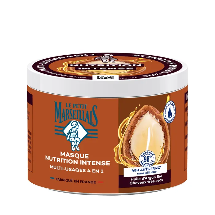 le petit marseillais Masque 4 en 1 Nutrition Intense Huile d’Argan BIO