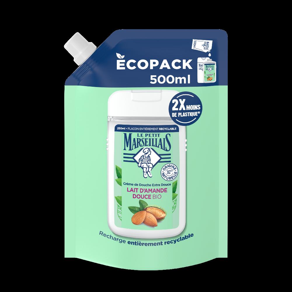 le petit marseillais Recharge Crème de Douche Extra Douce Lait d’Amande Douce Bio