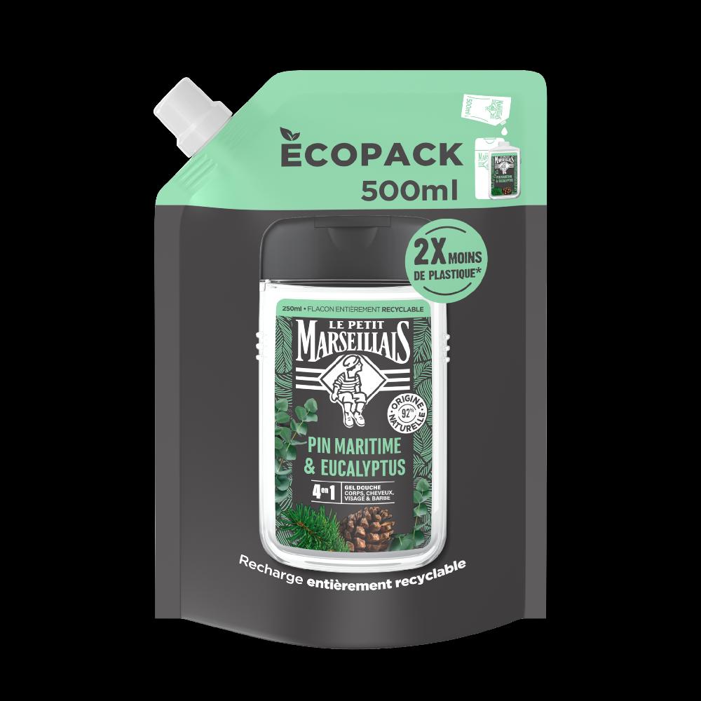 le petit marseillais Recharge Gel Douche Homme Pin Maritime & Eucalyptus