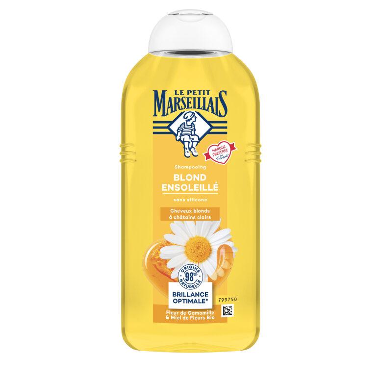 le petit marseillais Shampooing Blond Ensoleillé à la Fleur de Camomille et au Miel de Fleurs Bio