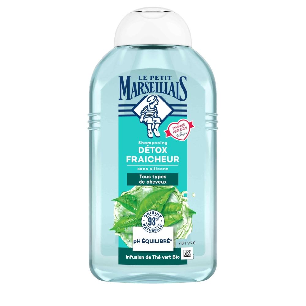 le petit marseillais Shampooing Détox Fraicheur à l’Infusion de Thé Vert BIO