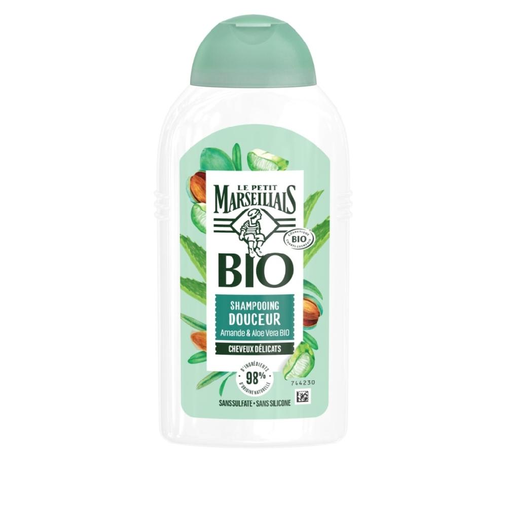 le petit marseillais Shampooing Douceur certifié Bio Aloe Vera & Amande