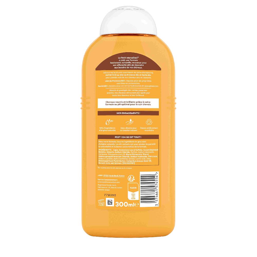 Le Petit Marseillais Shampooing Nutrition Au Miel Et Au Karité BIO