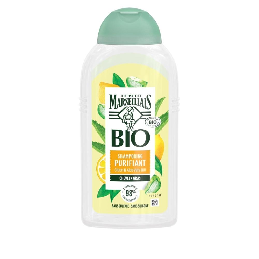 le petit marseillais Shampooing Purifiant certifié BIO Aloe Vera & Citron
