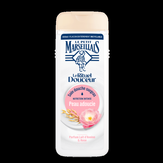 le petit marseillais Soin Douche Surgras Le Rituel Douceur Parfum Lait d’Avoine & Rose