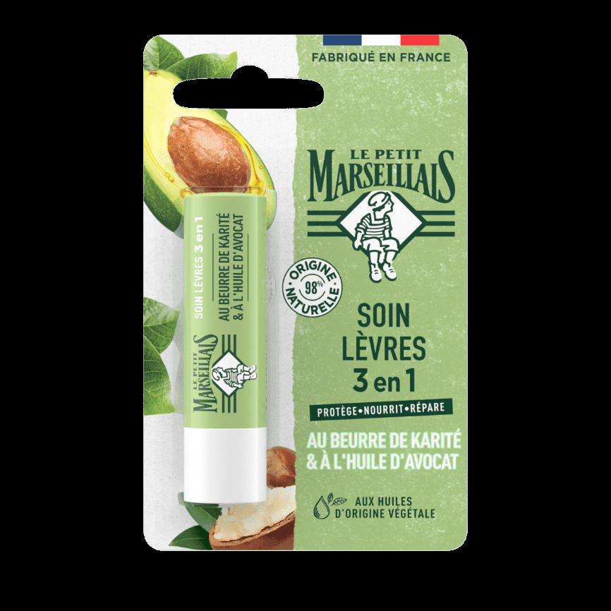 le petit marseillais Soin Lèvres 3 en 1 Beurre de Karité et Huile d’Avocat