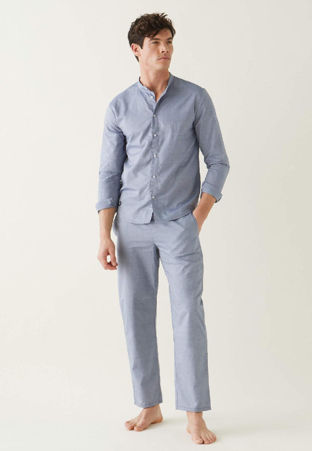 Le Slip Français Bas De Pyjama En Chambray Tim Chambray