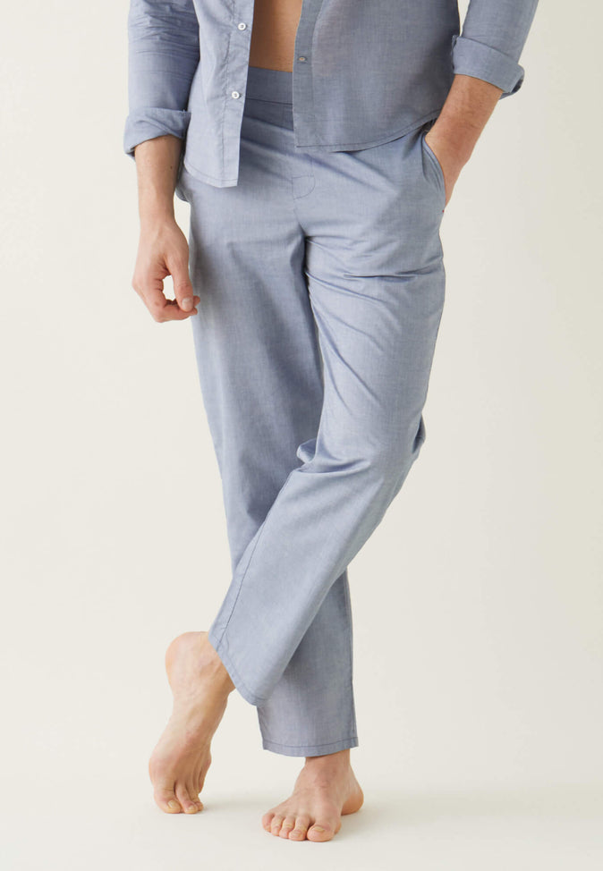 le slip français Bas de pyjama en chambray Tim Chambray le slip français Bas de pyjama en chambray Tim Chambray
