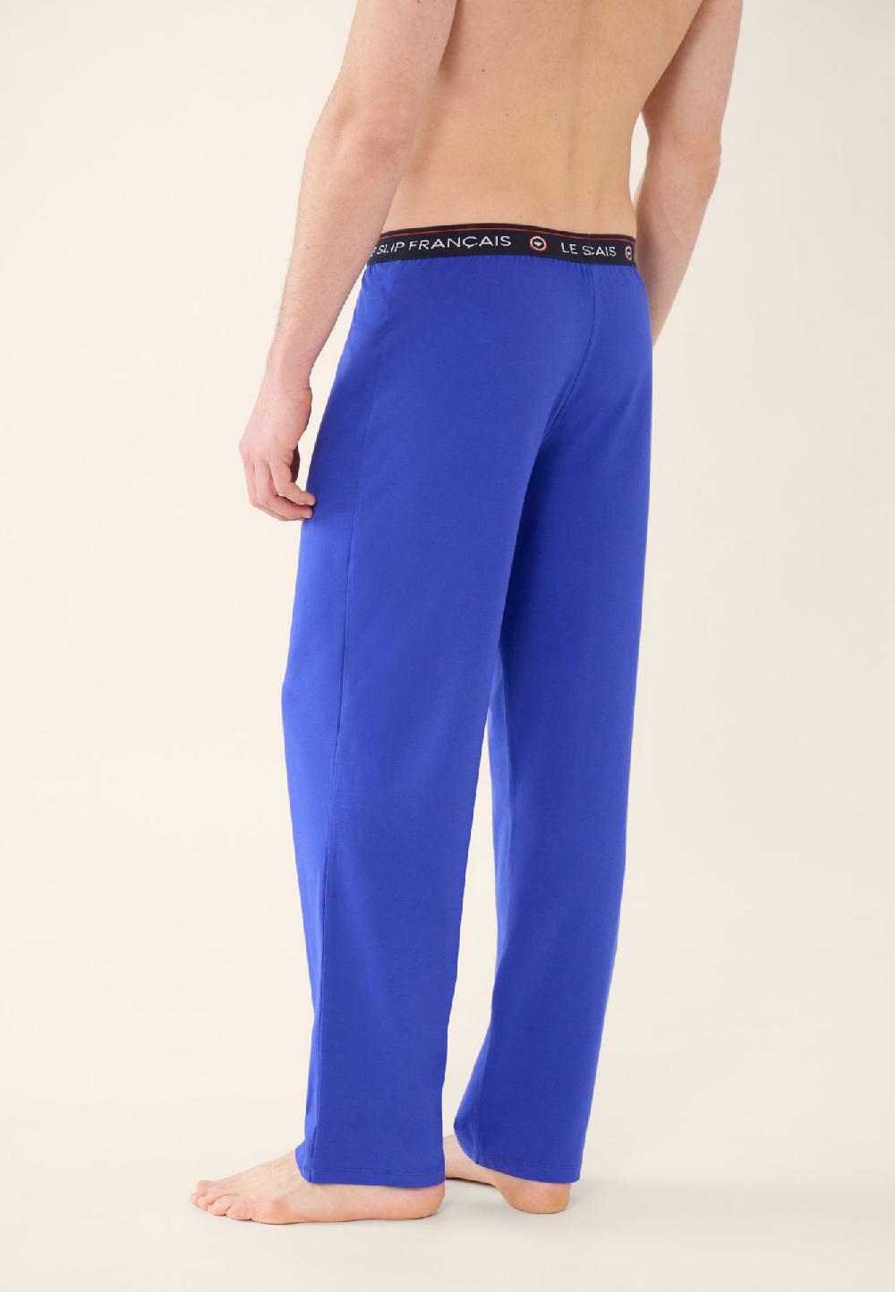 Le Slip Français Bas De Pyjama En Coton Indomptable Bleu Eblouissant