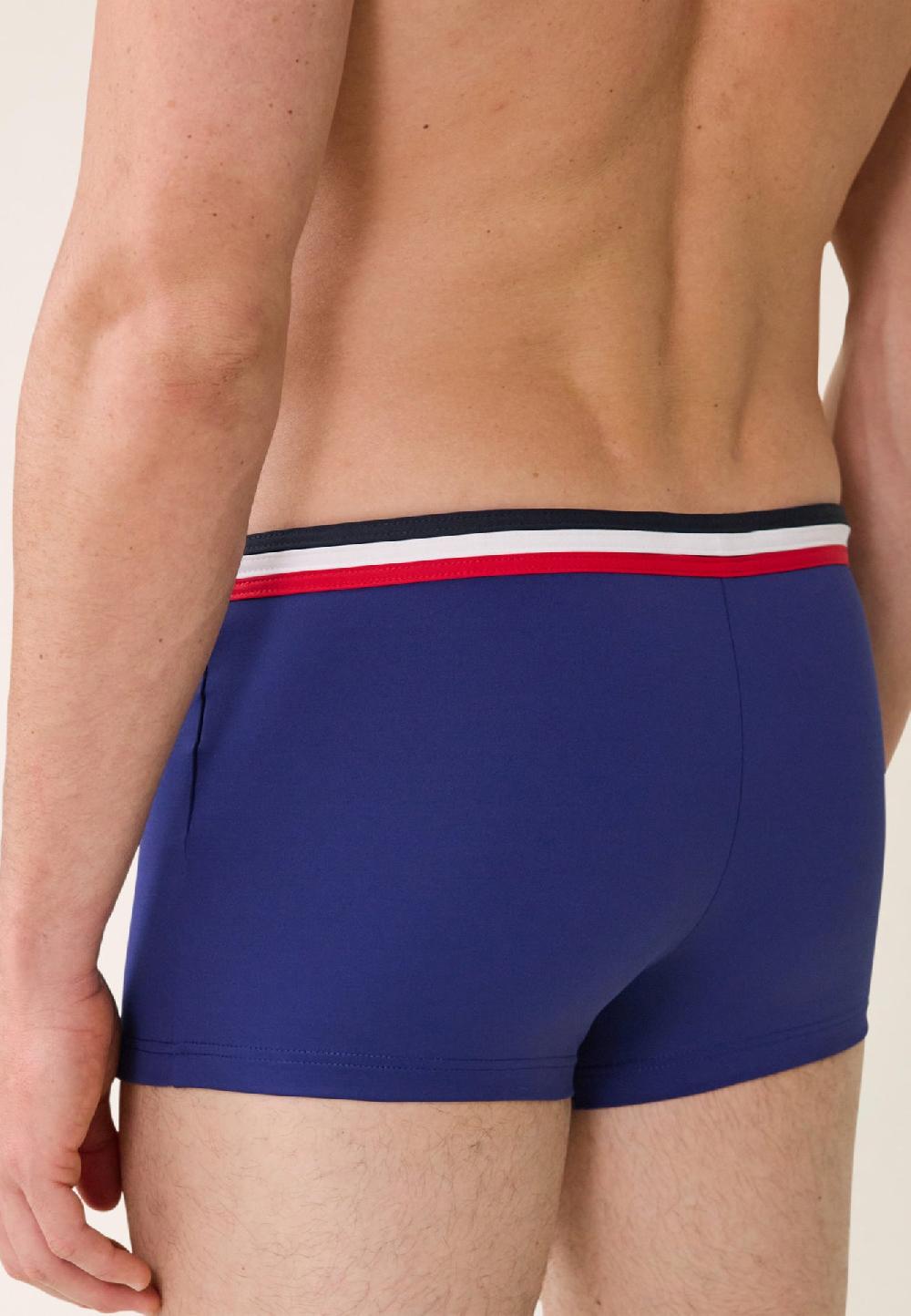 Le Slip Français Boxer De Bain En Polyamide Triton Indigo