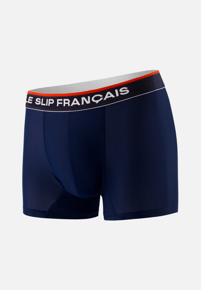 le slip français Boxer de sport Guillaume Bleu Marine le slip français Boxer de sport Guillaume Bleu Marine
