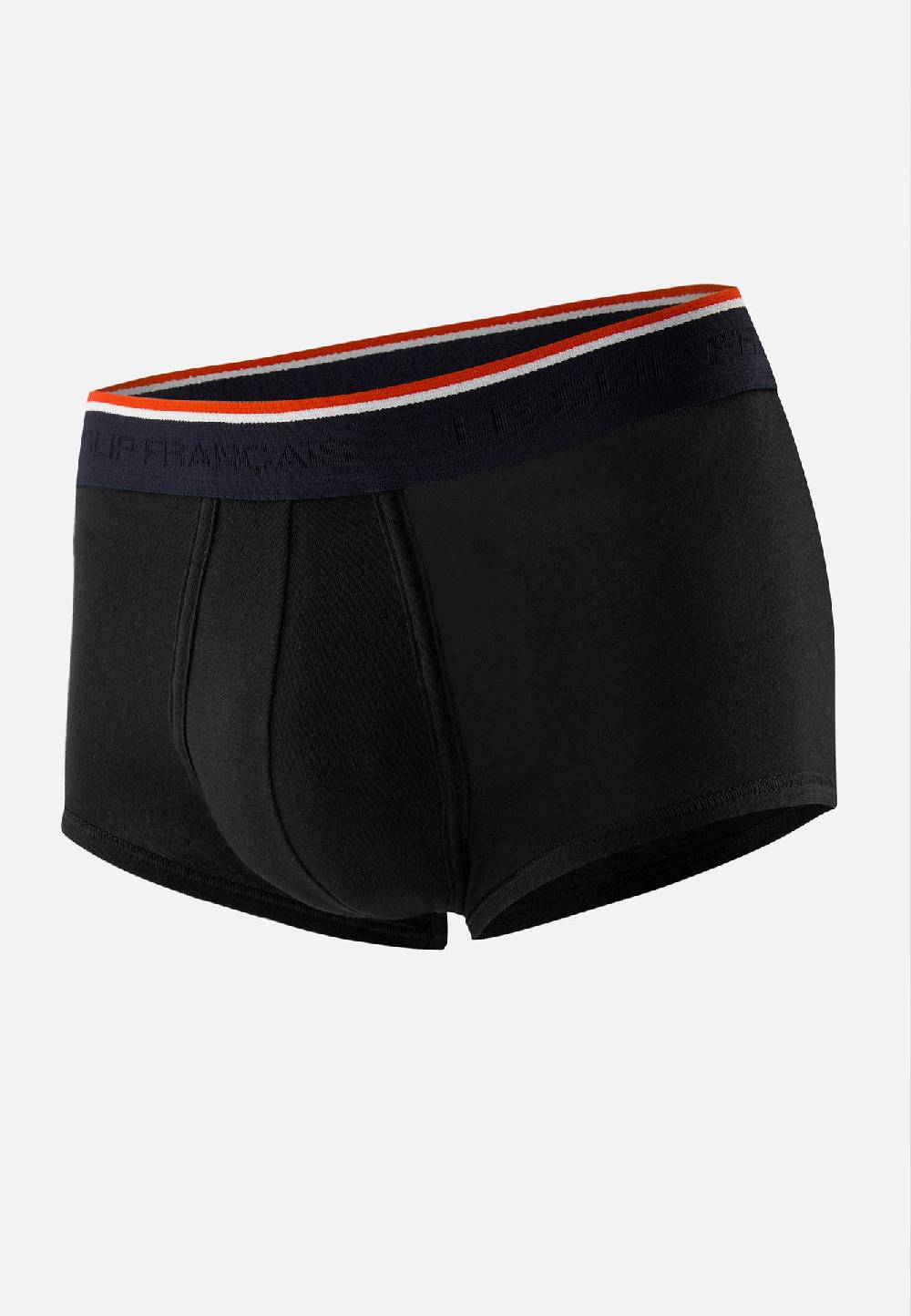 Le Slip Français Boxer échancré En Coton Pedro Noir