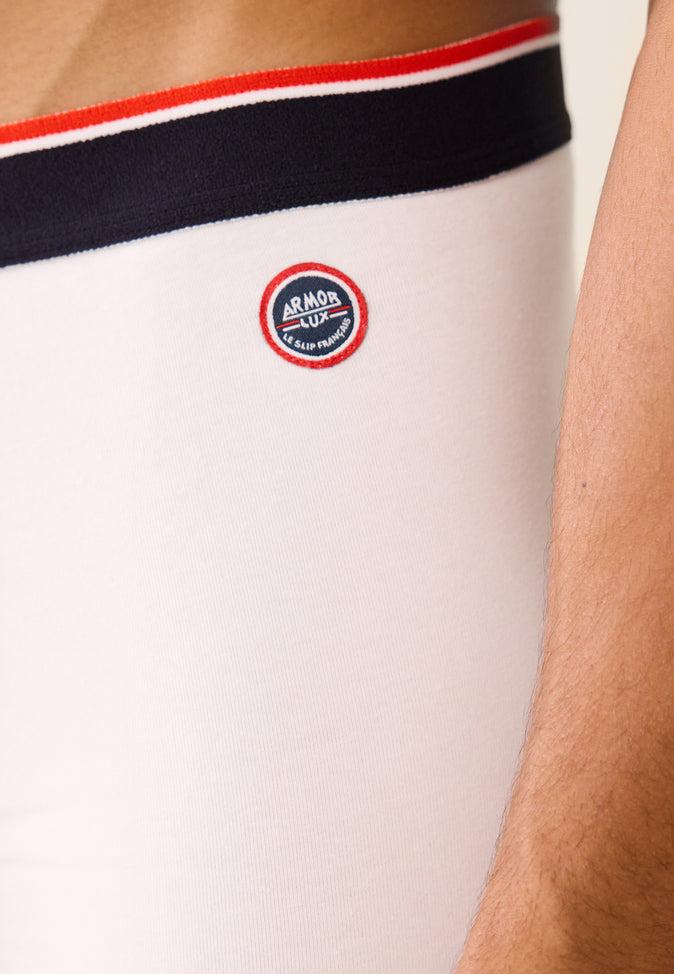 Le Slip Français Boxer En Coton LSF X Armor Lux Le Petit Minou Blanc