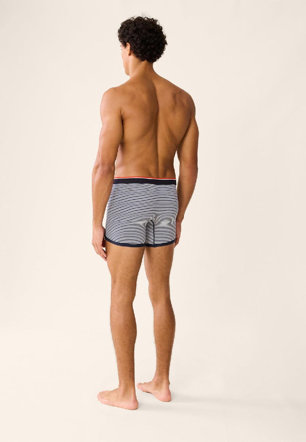 Le Slip Français Boxer En Coton LSF X Armor Lux Le Petit Minou Raye