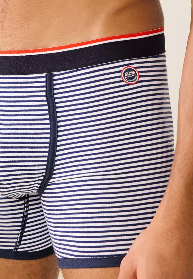 Le Slip Français Boxer En Coton LSF X Armor Lux Le Petit Minou Raye