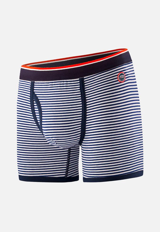 le slip français Boxer en coton LSF x Armor Lux Le Petit Minou Raye