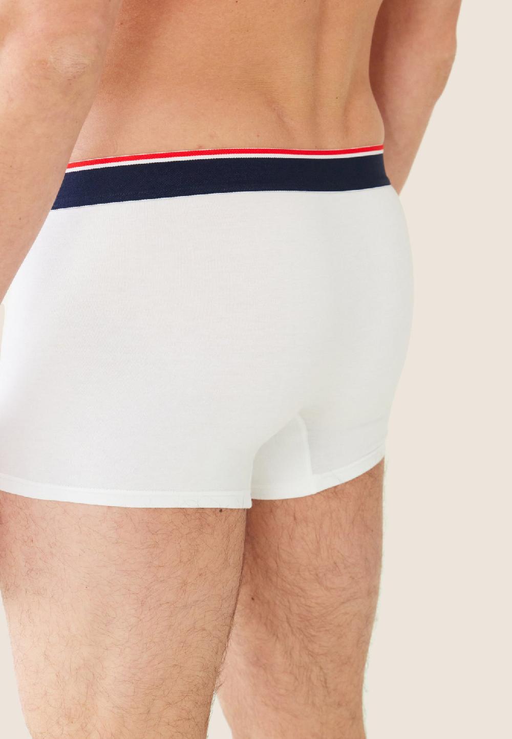 Le Slip Français Boxer En Coton Marius Blanc Victoire