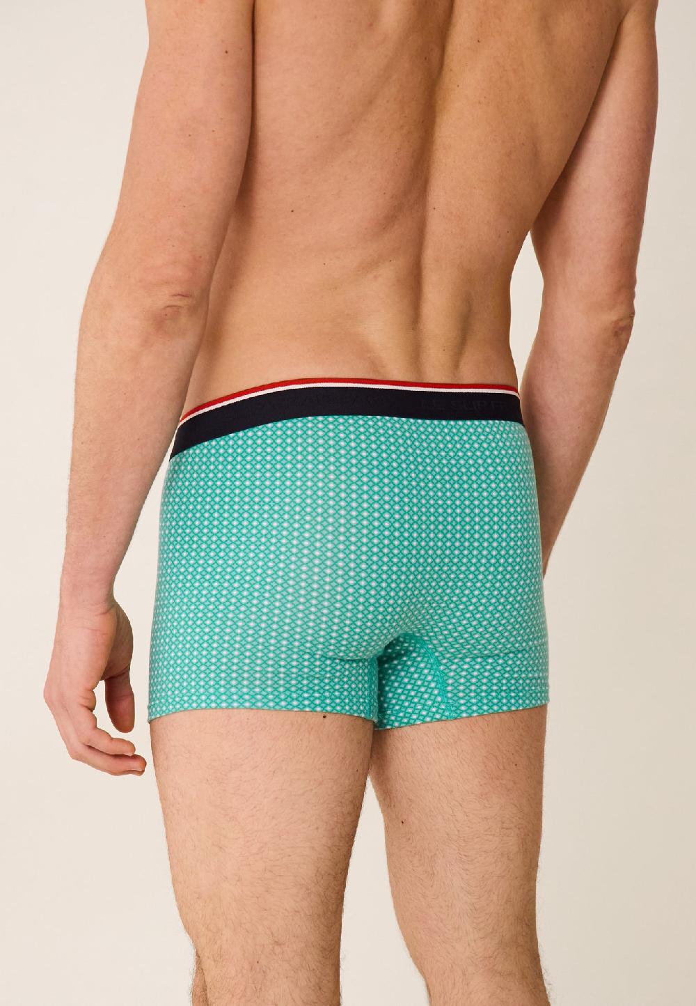 Le Slip Français Boxer En Coton Marius Caviar Lagon