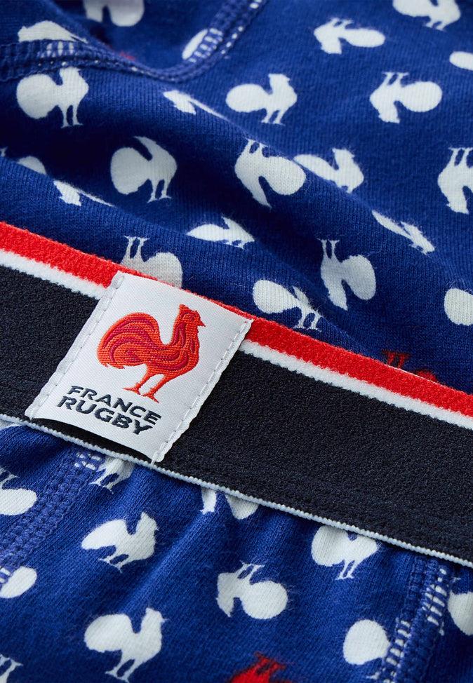 Le Slip Français Boxer En Coton Marius Coq Bleu Blanc Rouge XV De France