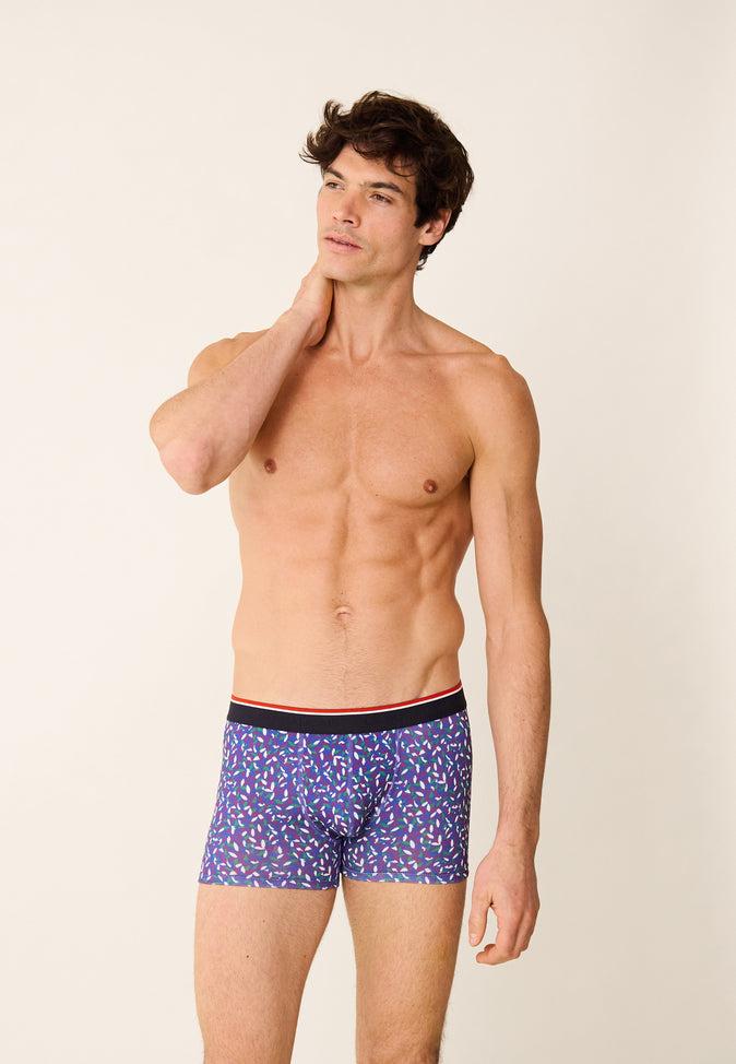 Le Slip Français Boxer En Coton Marius Gavotte Purple