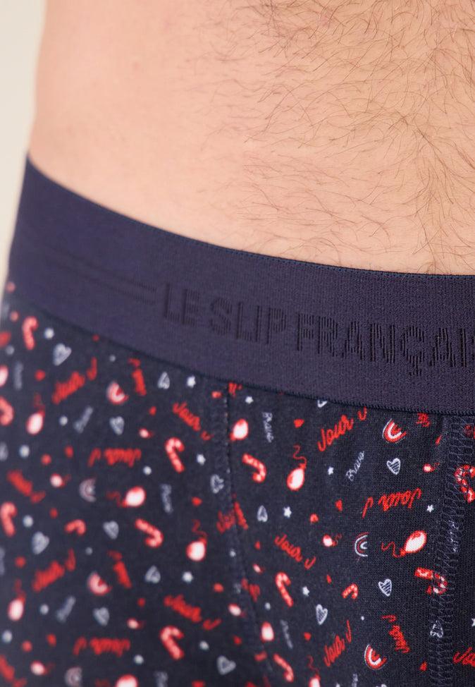Le Slip Français Boxer En Coton Marius Imprimé Jour J