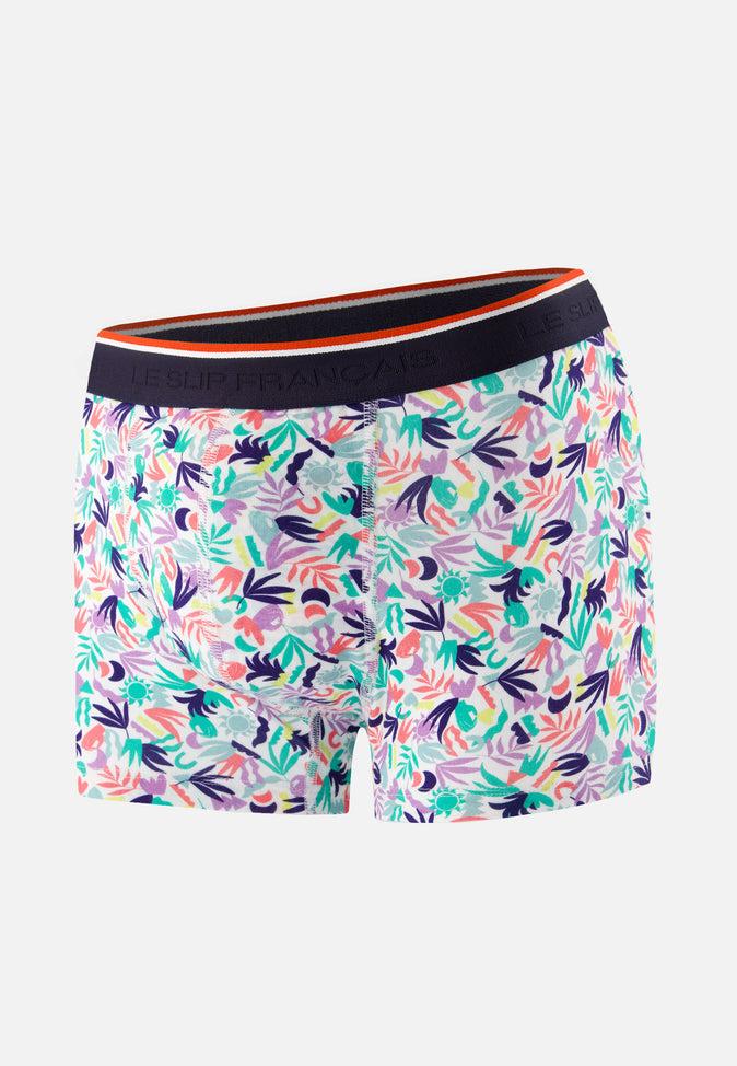 le slip français Boxer en coton Marius Little Jungle Viola le slip français Boxer en coton Marius Little Jungle Viola