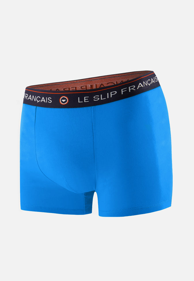 le slip français Boxer en coton Redoutable Bleu Fluo le slip français Boxer en coton Redoutable Bleu Fluo