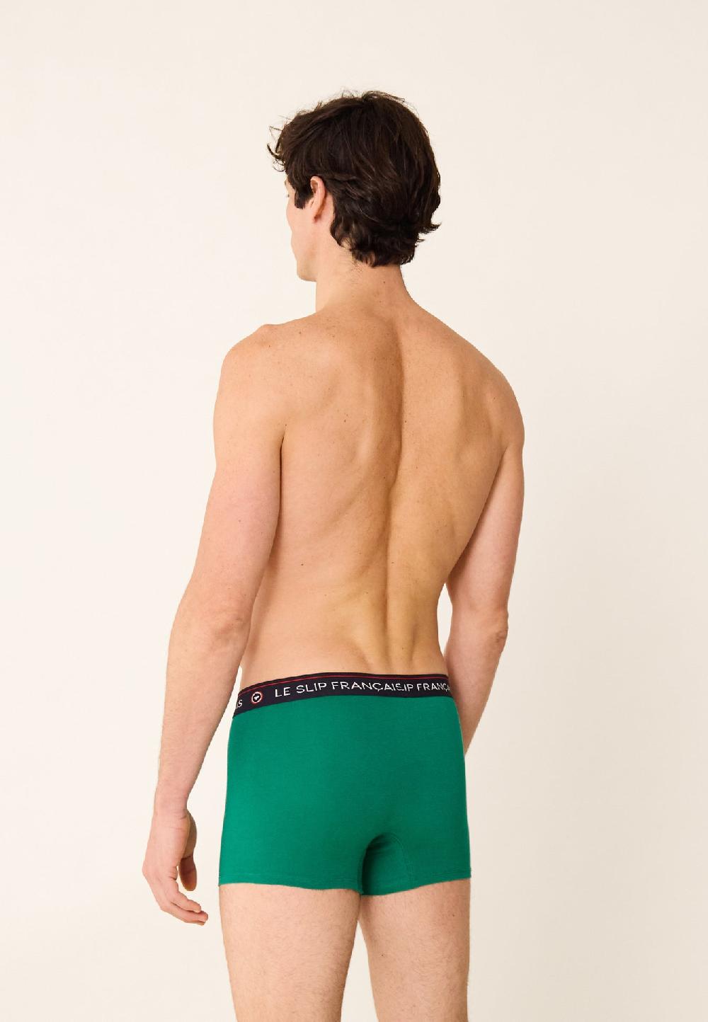 Le Slip Français Boxer En Coton Redoutable Emeraude