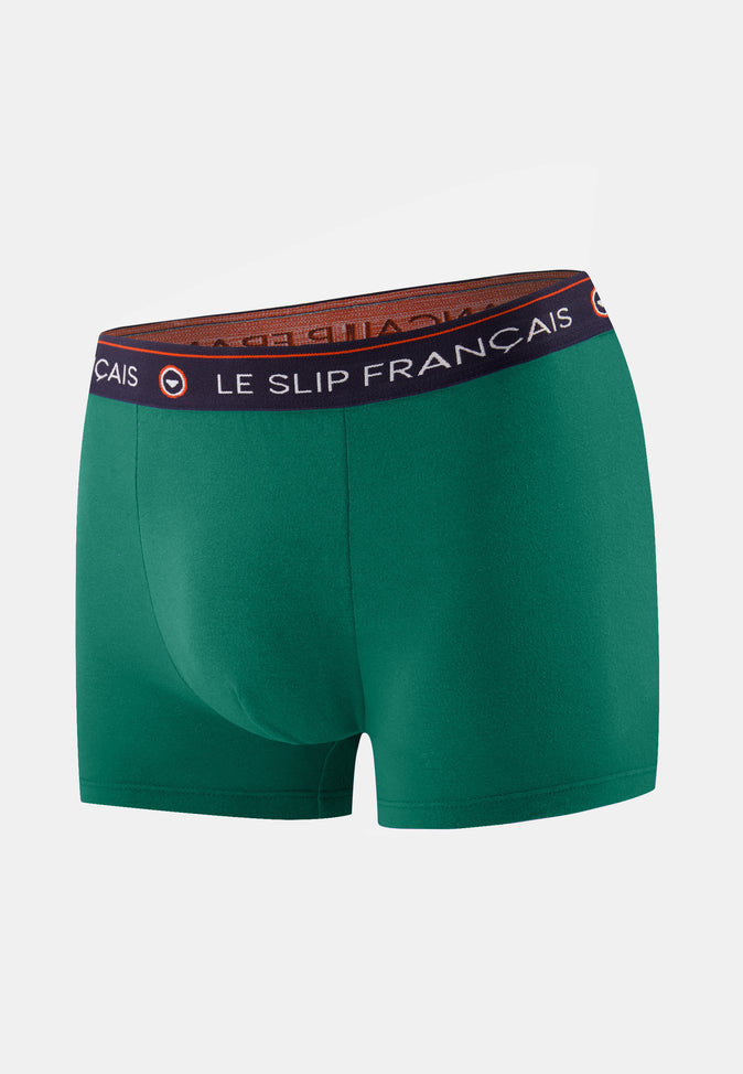 le slip français Boxer en coton Redoutable Emeraude le slip français Boxer en coton Redoutable Emeraude